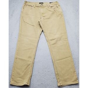 Bullhead Denim Co. Straight Leg Jeans Men's 36/32 Tan 5 Pocket Design Flat Front
